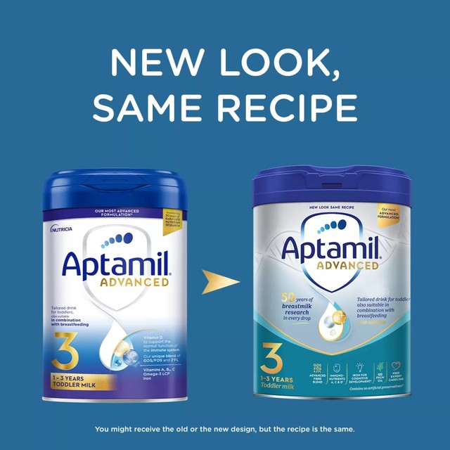 Aptamil Advanced 3 toddler milk formula powder 800g - British product