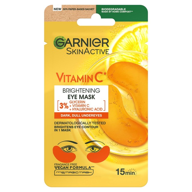 Garnier Moisture Bomb Vitamin C Eye Mask, UK version