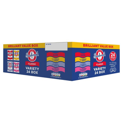 M&S Seabrook Variety 24 Box Potato Crisps Variety Pack- Buy online at McGrocer