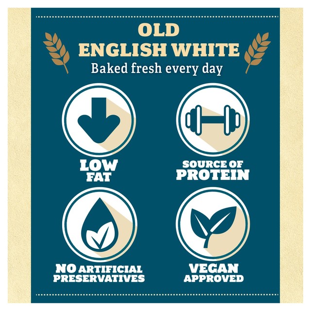 Warburtons thick sliced white bread 400g (British brand)