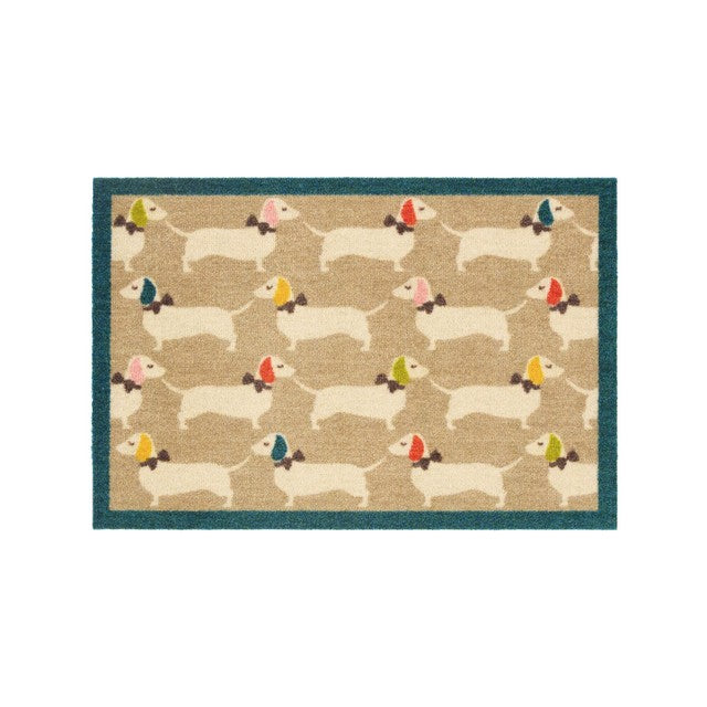 Phoenix Bright Doggie Patterned Dog Mat 50x75cm, UK version