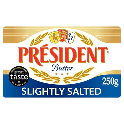 Beurre de bloc légèrement salé Président français 250 g