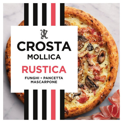 M&S Crosta & Mollica Rustica Surdeigspizza med Pancetta & Sopp Frossen Pizza 442g- Kjøp online på McGrocer