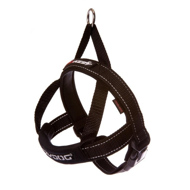 EzyDog Quick Fit Black dog harness Large - British product