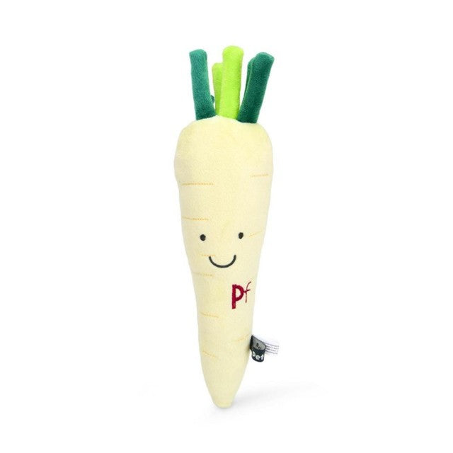 Petface Penelope Parsnip plush dog toy, imported from the UK
