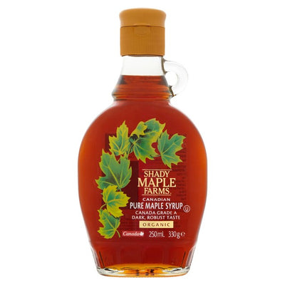 Sirop d'érable biologique Shady Maple Farms, qualité A, foncé, 330g