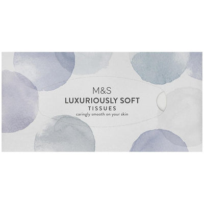 M&S M&S Luxuriously Soft White 3 Ply Lotioned Tissues Box 80 Sheets- Buy online at McGrocer