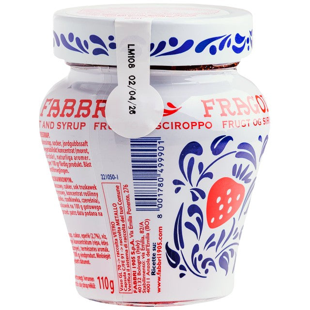 Fabbri strawberry syrup 230g - British product