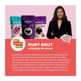 WUKA bikini brief period pants medium flow black XL (British brand)