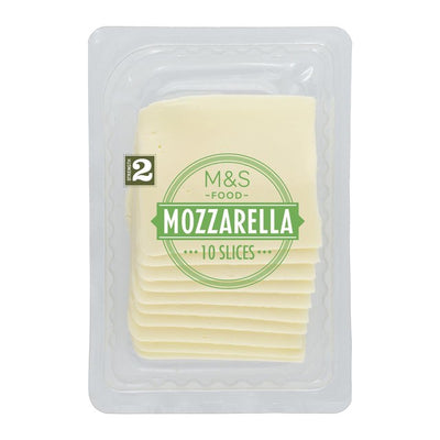 M&S M&S 10 Mozzarella Cheese Slices 250g- Buy online at McGrocer