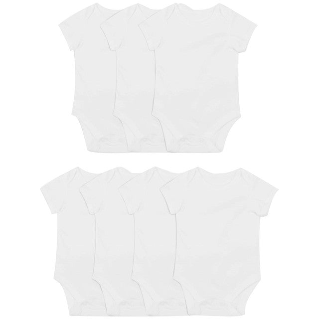 M&S Baby Bodysuits White 6-9 Months, imported from the UK