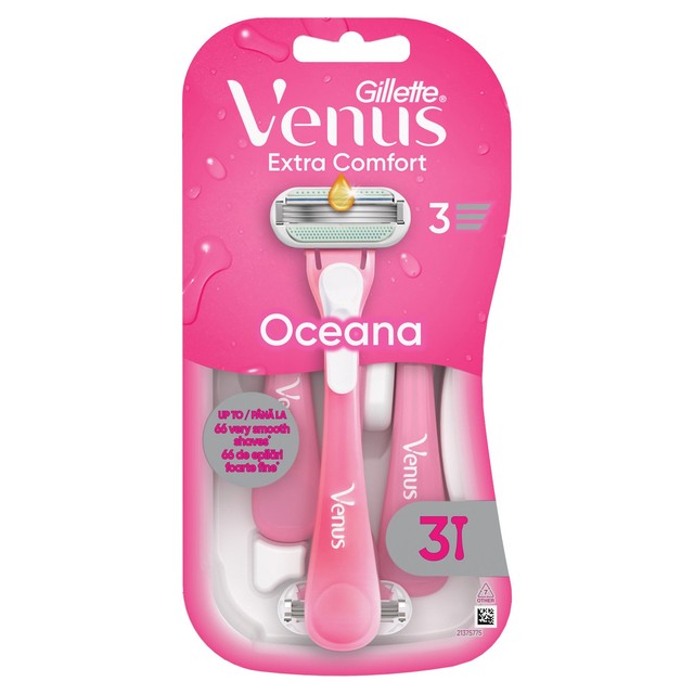Gillette Venus Oceana disposable razors 3 pack - British product