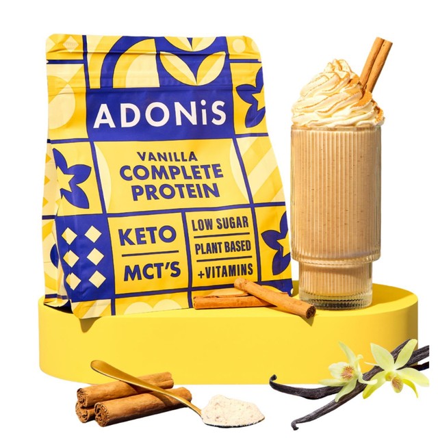 Adonis keto protein shake vanilla bag, imported from the UK