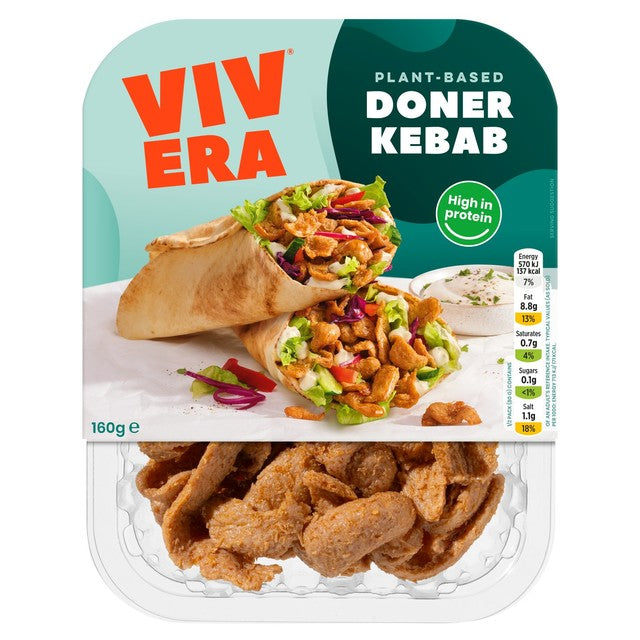 Vivera plant-based doner kebab strips (British brand)
