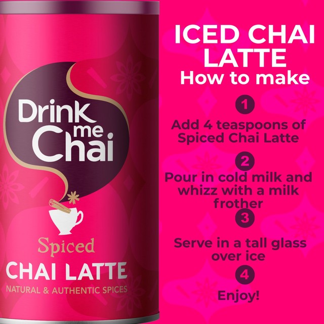 Drink Me Chai spiced chai latte powder 250g - British product