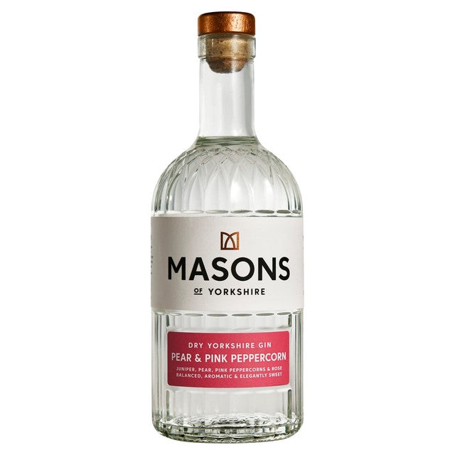 Masons Yorkshire pear pink peppercorn gin 70cl, imported from the UK