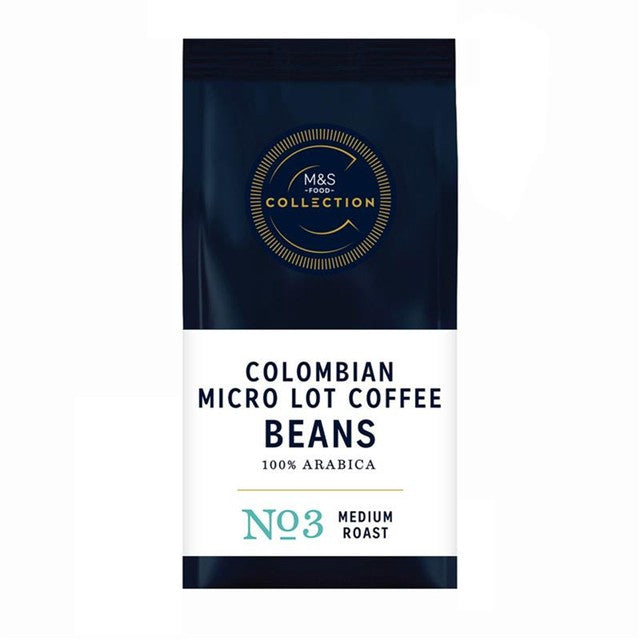 M&S Colombian micro lot coffee beans (British brand)