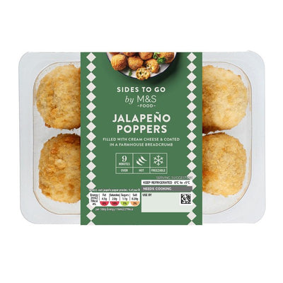M&S Jalapeno Poppers Vegetarian Jalapeno Cheese Bites 200g