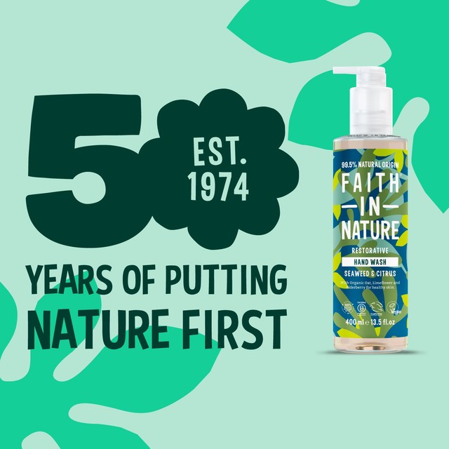 Faith In Nature Seaweed & Citrus hand wash 400ml - British product