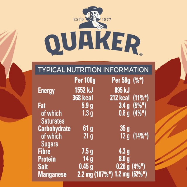 Quaker Heavenly Oats Hazelnut Chocolate porridge pot 58g, imported from the UK