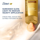 Dove fair-medium gradual tanning lotion 200ml - British product