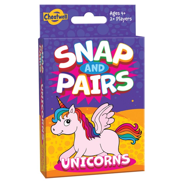 Cheatwell Games Unicorn Snap & Pairs card set - British product