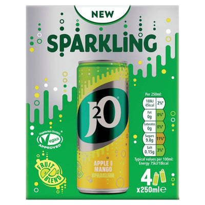 M&S J2O Apple & Mango Sparkling Fruit Drink- Buy online at McGrocer