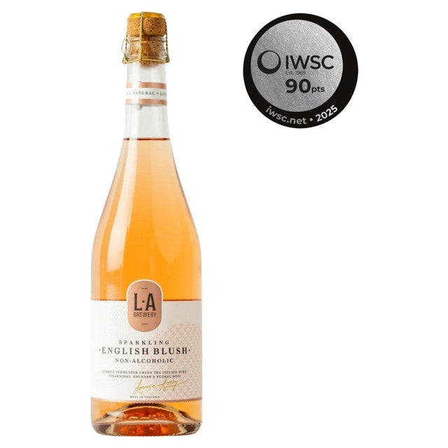 LA Brewery Sparkling English Blush Kombucha 750ml, UK version
