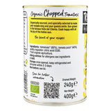 Realfoods chopped tomatoes 400g, imported from the UK