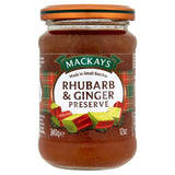 Confiture de rhubarbe et gingembre Mackays 340 g, importée du Royaume-Uni