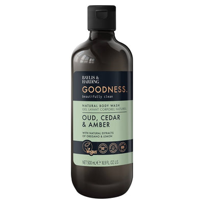 M&S Baylis & Harding Goodness Oud, Cedar & Amber Body Wash- Buy online at McGrocer