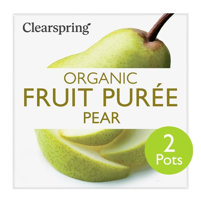 Clearspring organic pear puree 2 x 100g - British product