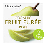 Clearspring organic pear puree 2 x 100g - British product