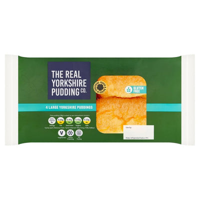 M&S The Real Yorkshire Pudding Co. 4 Large Gluten Free Yorkshire Pudding Pack 160g- Buy online at McGrocer