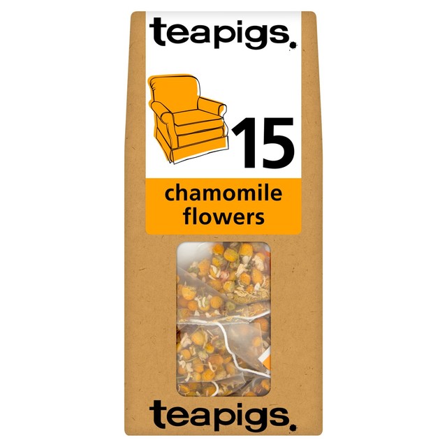 Teapigs chamomile flowers tea bags 15 per pack (British brand)