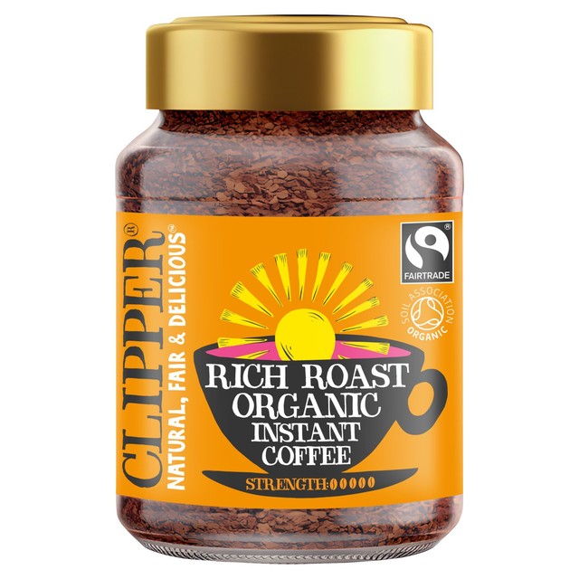 Clipper rich roast instant coffee 100g - British product
