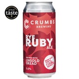 Crumbs Brewing Rye Ruby Ale beer 440ml - British product