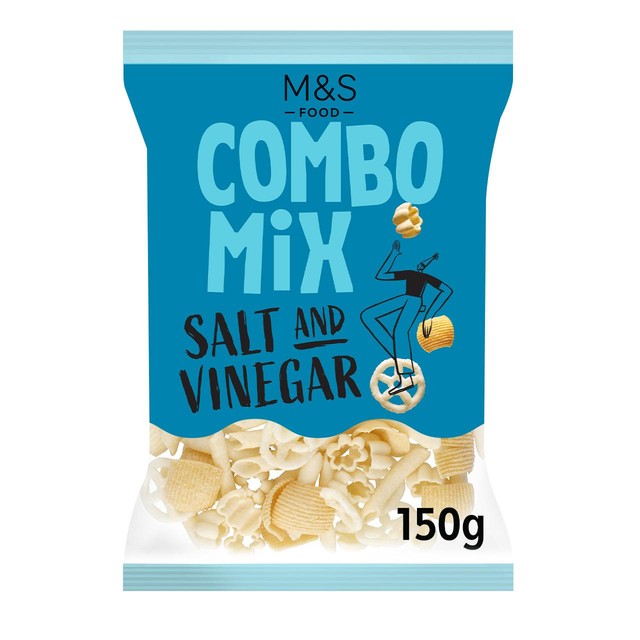 M&S salt and vinegar crisps 150g, imported from the UK