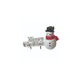 Anniversary House snowman resin cake topper for Christmas (British brand)