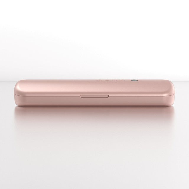 Ordo Sonic+ electric toothbrush with charging travel case in Rose Gold, imported from the UK
