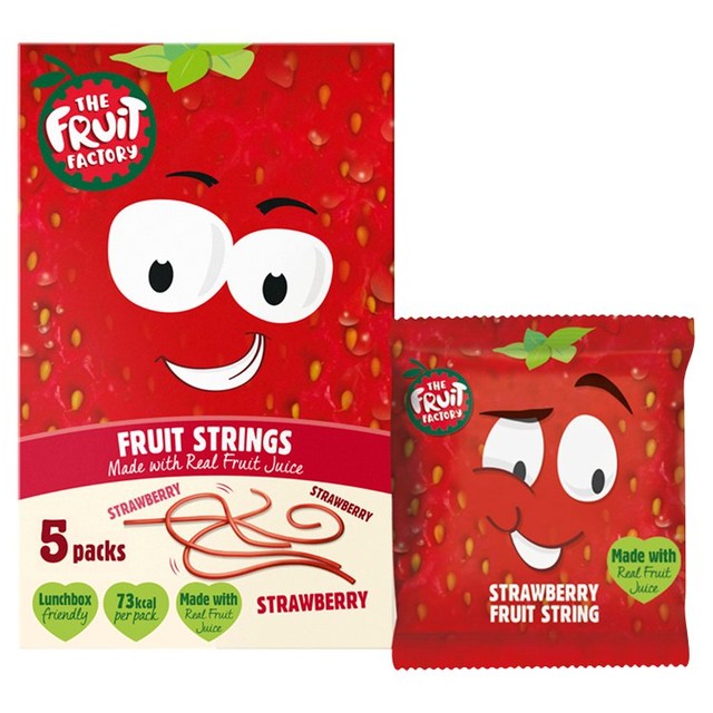 The Fruit Factory strawberry fruit strings 20g pack (British brand)