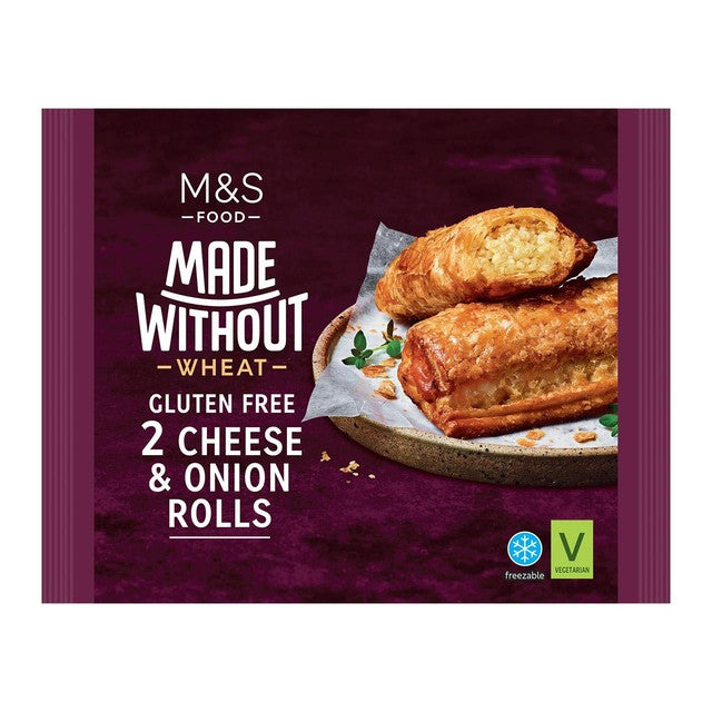 M&S cheese and onion gluten-free rolls 2 rolls, imported from the UK