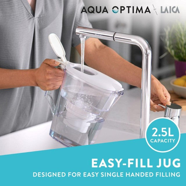 Aqua Optima Liscia water filter jug 2.5L - British product
