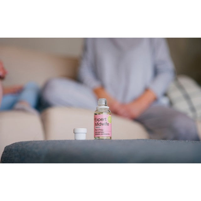 My Expert Midwife Peri Prep perineal massage oil 30ml, imported from the UK