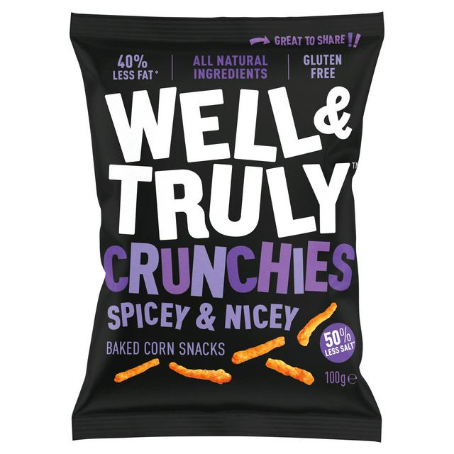 Well Truly Crunchies Spicey Nicey Baked Corn Snacks 100g