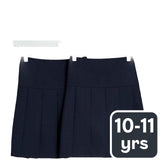 M&S 2-Pack Navy Pleated School Skirt, 10-11 Years, imported from the UK