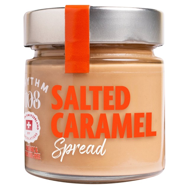 Rhythm 108 salted caramel spread 250g, imported from the UK