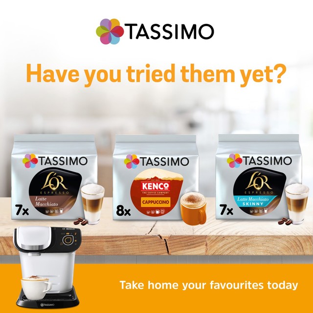 Tassimo Costa cappuccino coffee capsules 6 pack (British brand)