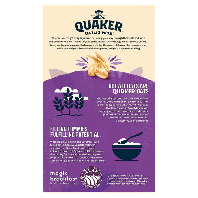 Quaker fruit porridge sachets 10 pack, imported from the UK