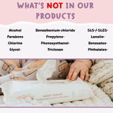 Kinder by Nature water-based wipes, UK version